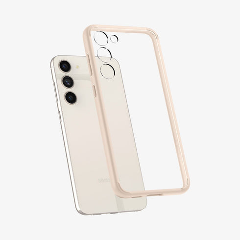 ACS05617 - Galaxy S23 Ultra Case Ultra Hybrid in crystal clear showing the back
